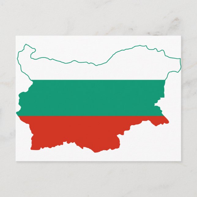 Bulgarie Carte drapeau BG (Devant)