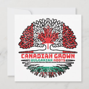 Bulgarien Bulgarisch Kanadisch Kanada Baum Wurzeln Karte