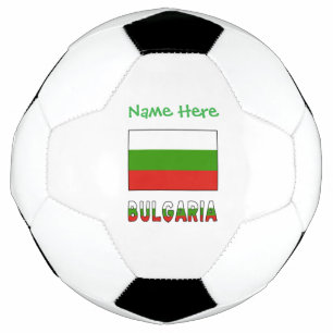 Bulgarien Bulgarische Flagge Grün Personalisierter Fußball