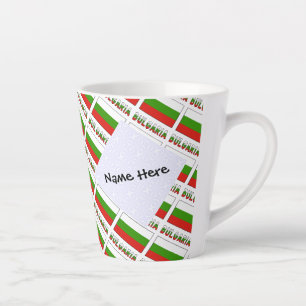 Bulgarien Bulgarische Flagge Kacheln Schwarze Pers Milchtasse