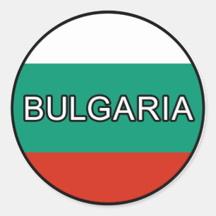 Bulgarien Euro-Aufkleber Runder Aufkleber
