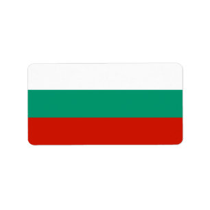 Bulgarien-Flagge Adressaufkleber