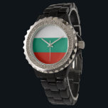 Bulgarien-Flagge Armbanduhr<br><div class="desc">Ein ideales Geschenk für alle,  die Patrioten ihres Landes sind!</div>