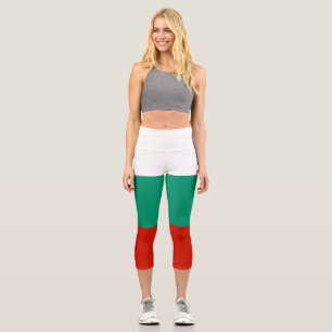 Bulgarien-Flagge Capri Leggings