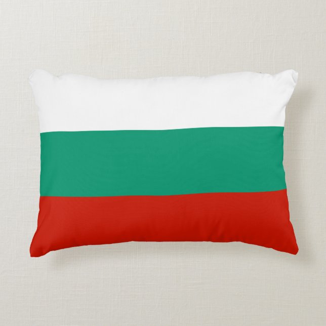 Bulgarien-Flagge Dekokissen (Vorderseite)