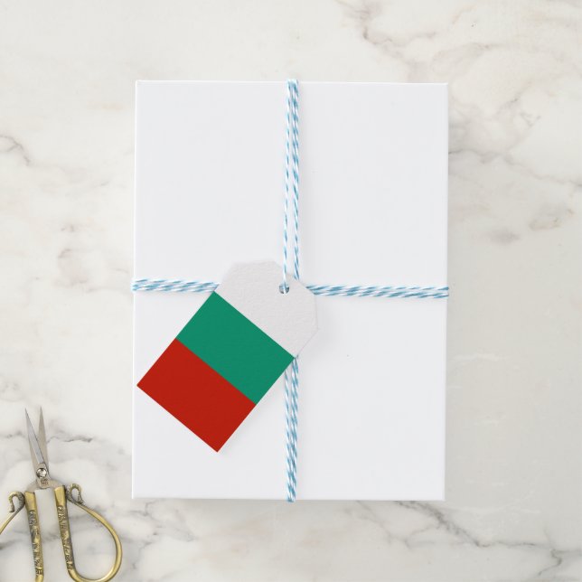 Bulgarien-Flagge Geschenkanhänger (Mit Garn)