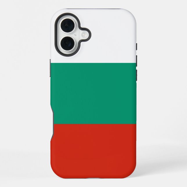 Bulgarien-Flagge iPhone 16 Plus Hülle (Rückseite)