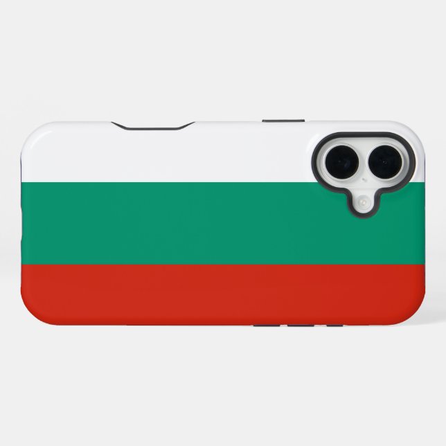Bulgarien-Flagge iPhone 16 Plus Hülle (Rückseite (Horizontal))