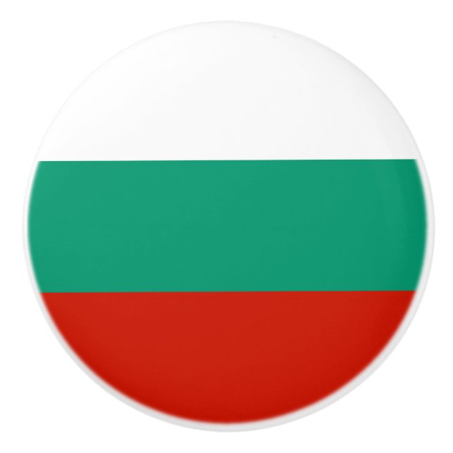 Bulgarien-Flagge Keramikknauf (Vorderseite)