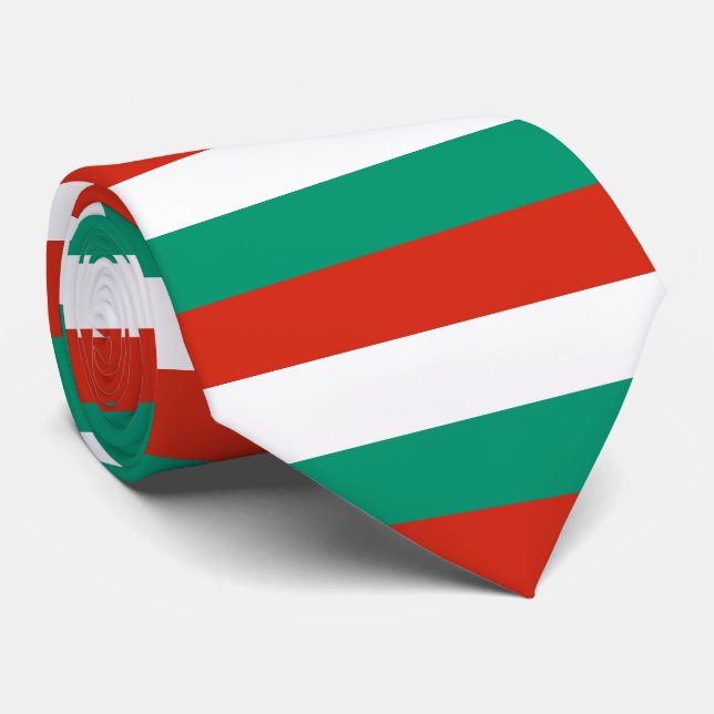 Bulgarien-Flagge Krawatte (Gerollt)