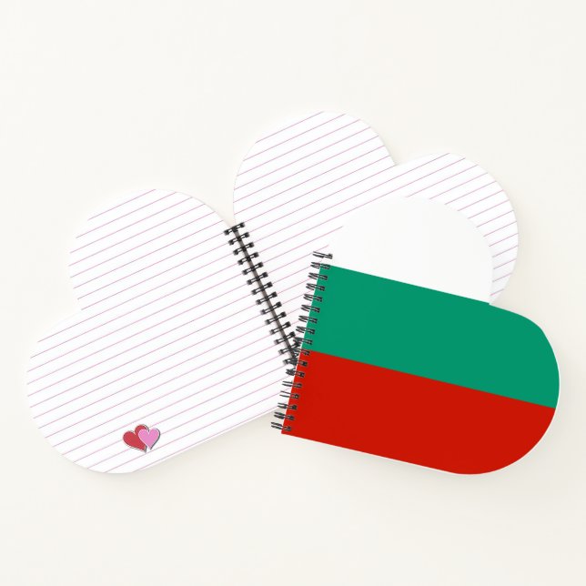 Bulgarien-Flagge Notizbuch (Innenseite)