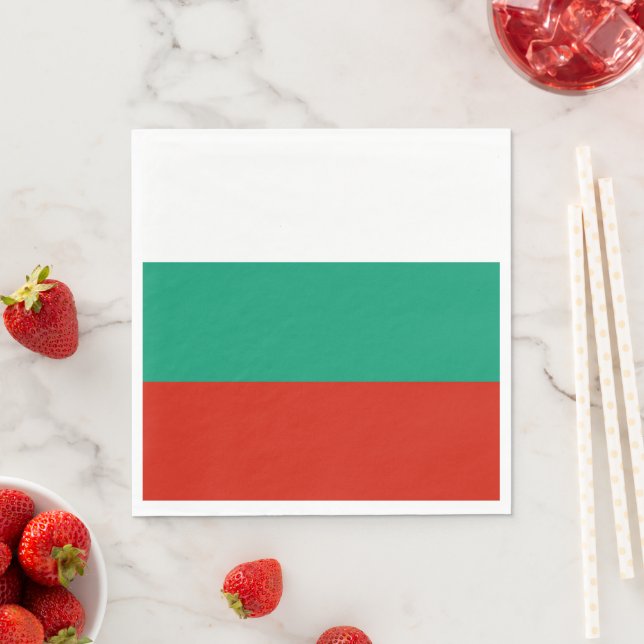 Bulgarien-Flagge Serviette (Beispiel)