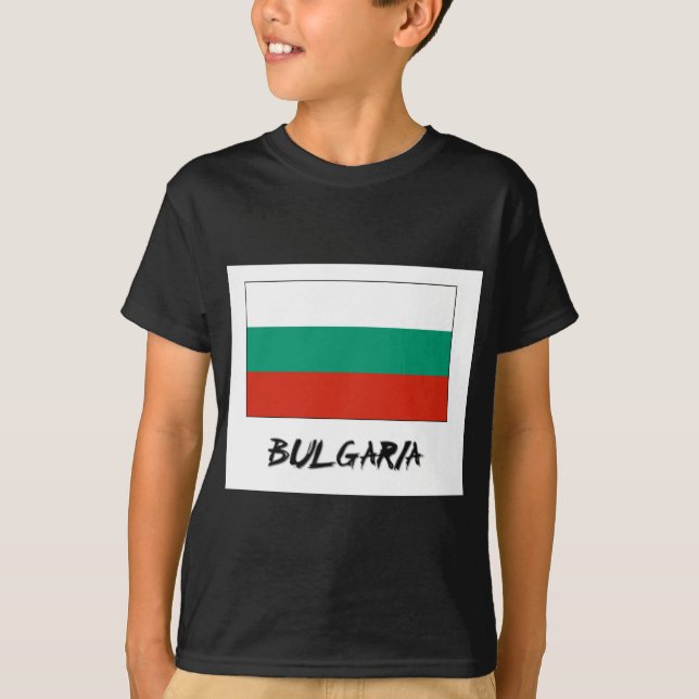 Bulgarien-Flagge T-Shirt (Vorderseite)