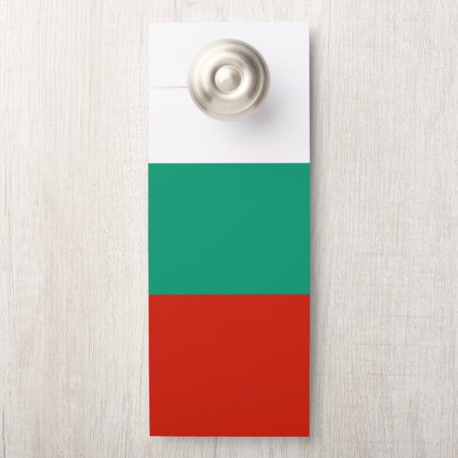 Bulgarien-Flagge Türanhänger (Auf Knauf)