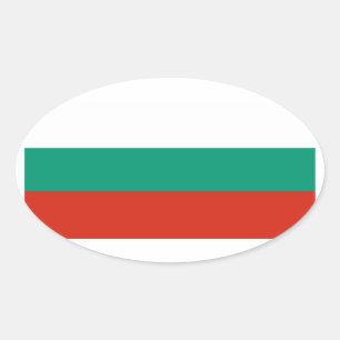 Bulgarien-Flaggen-Oval-Aufkleber Ovaler Aufkleber