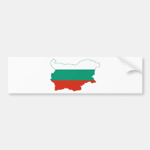 Bulgarien-Flaggenkarte BG Autoaufkleber