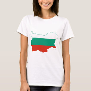 Bulgarien-Flaggenkarte BG T-Shirt