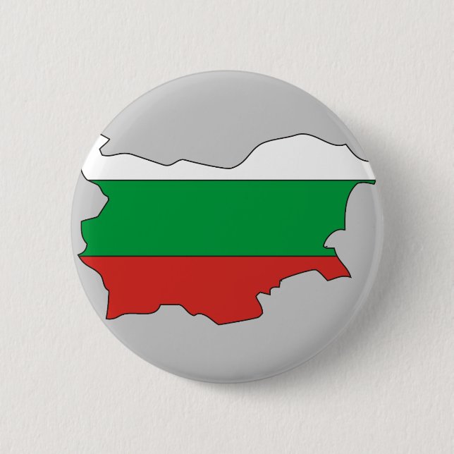 Bulgarien-Flaggenkarte Button (Vorderseite)