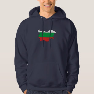 Bulgarien-Flaggenkarte Hoodie