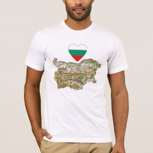 Bulgarien Flaggenschwerpunkt und T - Shirt