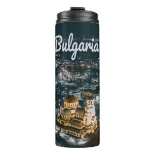 Bulgarien Hauptstadt Sofia Alexander Nevsky Kathed Thermosbecher