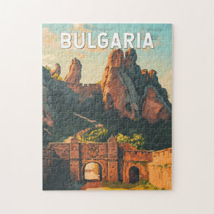 Bulgarien Illustration Travel Art Vintag