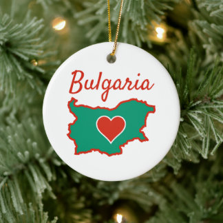 Bulgarien-Karte Keramik Ornament