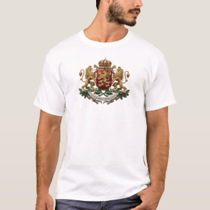 Bulgarien Landesflagge Symbol Emblem Wappen Wappen T-Shirt