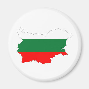 Bulgarien-Landflaggen-Kartenform-Silhouettesymbol Magnet