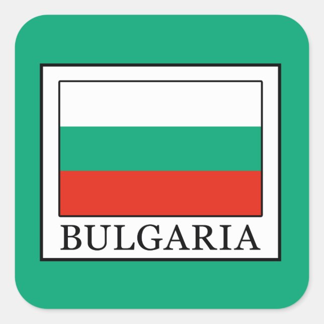 Bulgarien Quadratischer Aufkleber (Vorderseite)
