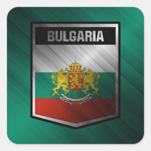 Bulgarien Quadratischer Aufkleber