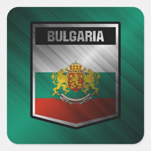 Bulgarien Quadratischer Aufkleber (Vorderseite)