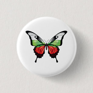 Bulgarien Schwalbenschwanz Schmetterling Flagge Au Button