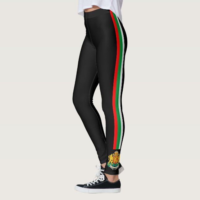 Bulgarien stripes Flagge Leggings (Links)