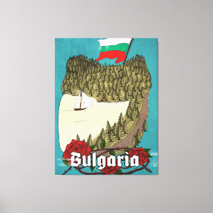 Bulgarien Vintage-Reiseposter Leinwanddruck