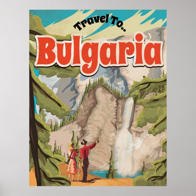 Bulgarien Vintage Travel Poster (Vorne)