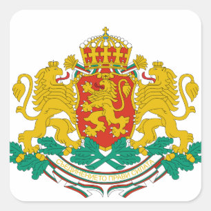 Bulgarienemblem Quadratischer Aufkleber