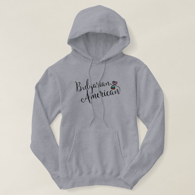 Bulgarisch-Amerikaner entwindet Hearts Hoodie (Design vorne)