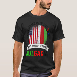 Bulgarisch Amerikanisches Patriot Herz ist aus Bul T-Shirt