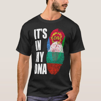 Bulgarisch-eritreische DNA-Flagge-Herkunftsmischun T-Shirt
