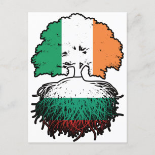 Bulgarisch-irische Treots-Flagge Postkarte