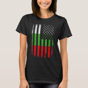 Bulgarische amerikanische Flagge Bulgarien Amerika T-Shirt