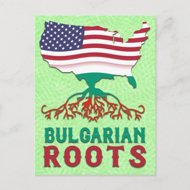 Bulgarische Amerikanische Wurzeln Postkarte (Vorderseite)