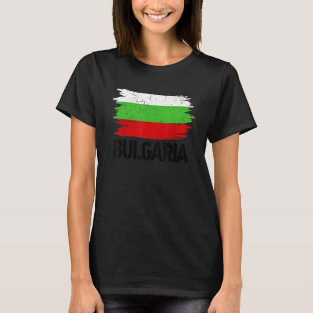 Bulgarische Flagge - Bulgarische DachKostümfächer  T-Shirt (Vorderseite)