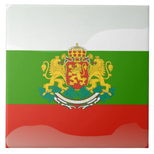 Bulgarische Flagge Fliese