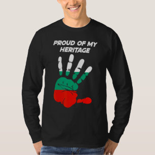 Bulgarische Flagge Gedruckte Palme T-Shirt