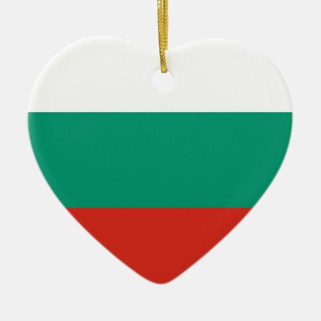 Bulgarische Flagge Keramikornament (Vorne)