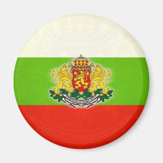 Bulgarische Flagge mit Wappen Magnet