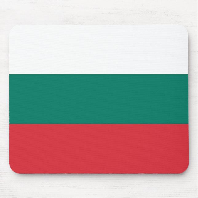 Bulgarische Flagge Mousepad (Vorne)