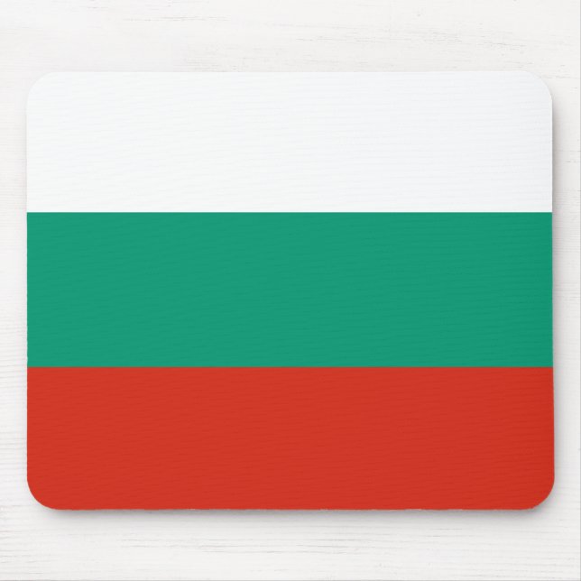 Bulgarische Flagge Mousepad (Vorne)